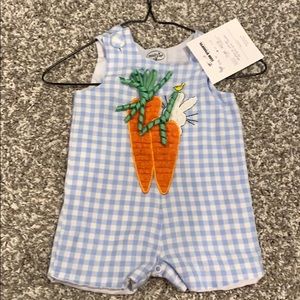 Mudpie baby boy Easter romper